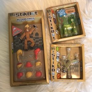 Set of 3 Stikbot Action Figures